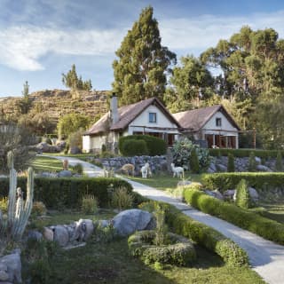 Three casitas nestled into stunning manicured gardens with alpacas roaming free