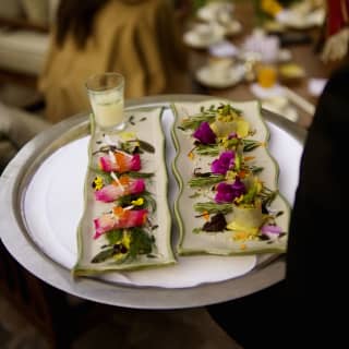 Close-up shot of the culinary delights at Illariy