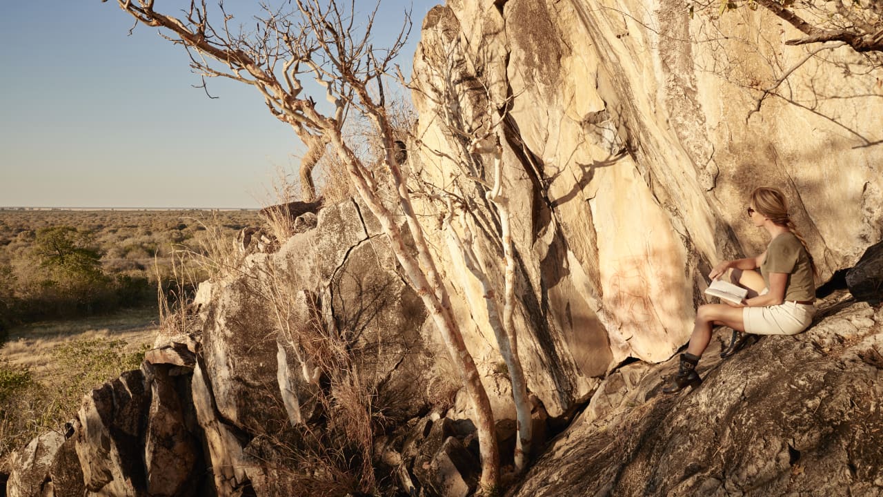 Bushmen paintings in Botswana