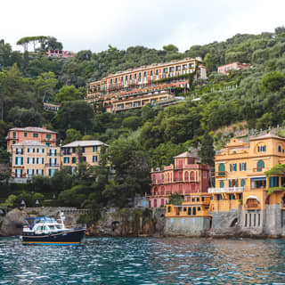Splendido, perched above the Portofino coastline among lush foliage