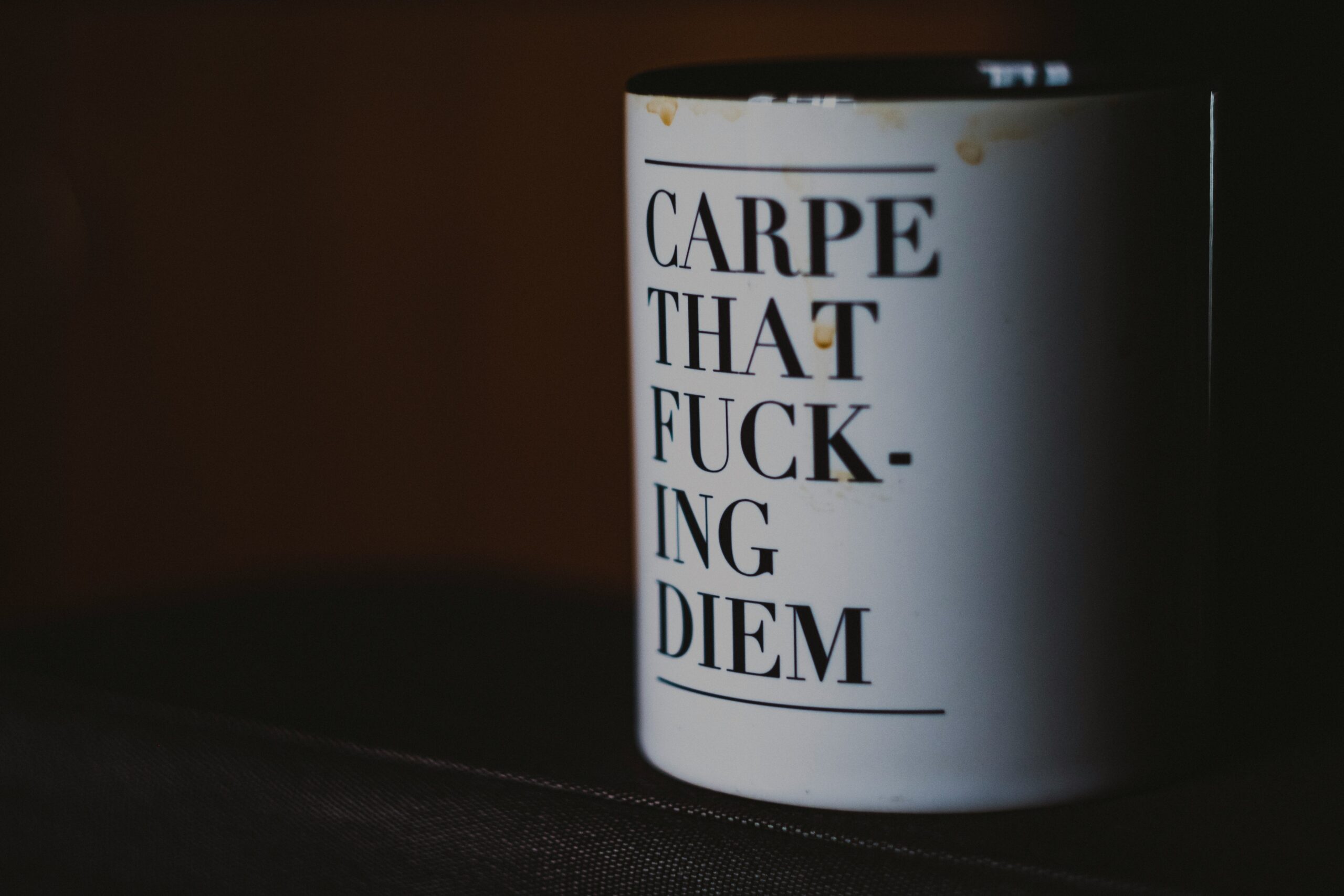 Mug for Secret Santa at the Office: Carpe That F*cking Diem