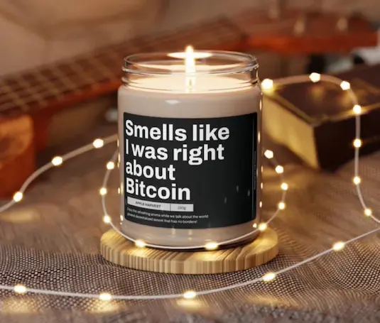 Funny Candle Gift Bitcoin
