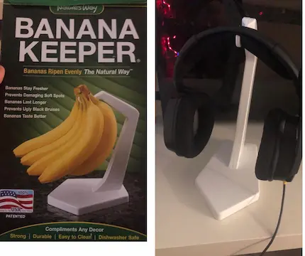 Funny Office Gift - Headset - Banana Hanger